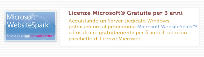 Microsoft WebsiteSpark - Licenze Microsoft gratuite per 3 anni