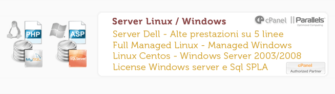 Server dedicati Linux e Windows